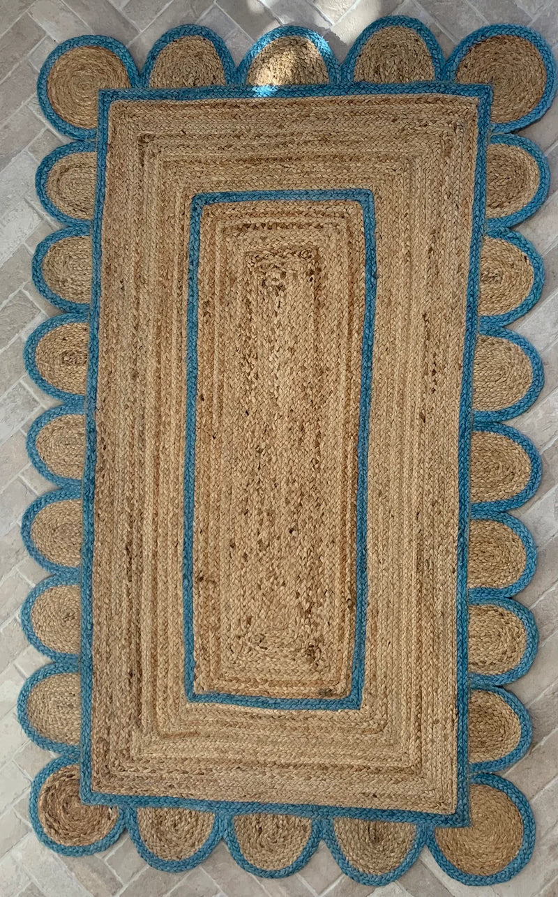 Scalloped Jute Rug